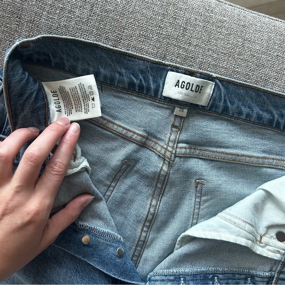 Agolde High Rise, light-medium wash, straight/slim jeans **Brand New** - Picture 7 of 13
